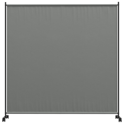 Outsunny Outdoor Room Divider with Castor Wheels, Rolling Privacy Screen for Patio Backyard Pool Hot Tub, 6ft Tall