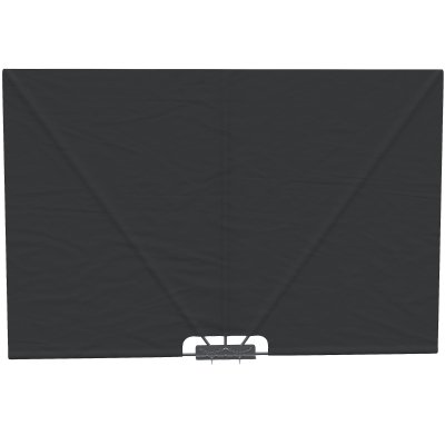 Outsunny 93" x 63" Patio Side Awning, Folding Outdoor Privacy Screen for Patio, Terrace, Balcony, Poolside, Deck, Dark Grey