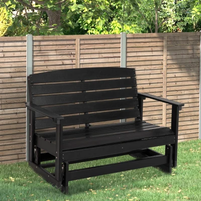 Outdoor Glider 49.5"x28.75"x34.25" Black