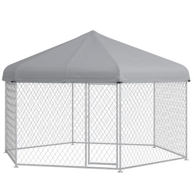 PawHut 13.4' x 11.5' Dog Kennel, Outdoor, UV Resistant Roof