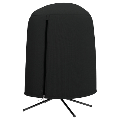 Outsunny Egg Chair Cover, 420D Oxford Fabric Waterproof Anti-dust Furniture Protector for Φ50.4" x 74.8" H Stand, Black