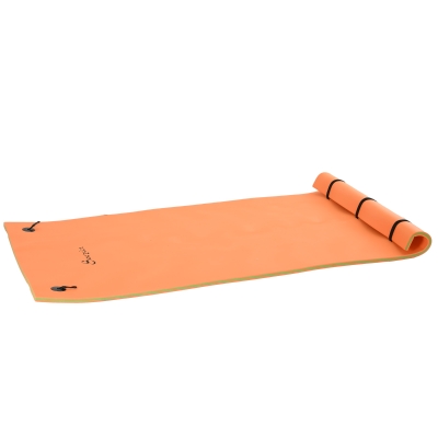 Soozier 10' x 5' Roll-Up Pool Float Pad Water Floating Mat for Lake, Ocean, Pool Playing, Relaxing & Recreation, Orange