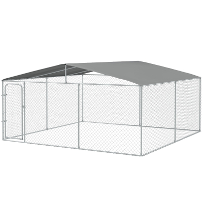 PawHut 7.8' x 6' Outside Dog Kennel with Waterproof Canopy