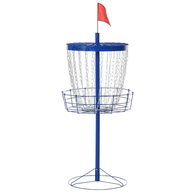 Soozier 24-Chain Portable Practice Basket for Disc Golf Target Stand Easy Assembly & Lightweight Basket w/ Carry Bag Deep Blue