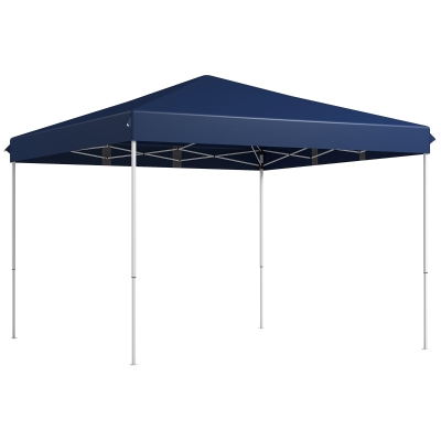 Outsunny 13' x 13' Adjustable Pop Up Canopy Tent, Dark Blue