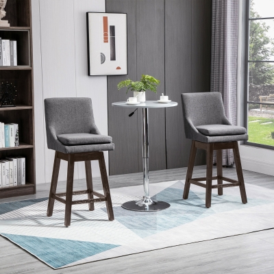 Bar Chair 18" x 20.75" x 41" Charcoal Grey