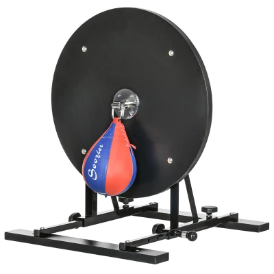 Soozier Adjustable Speed Bag Platform, Wall Mounted Speed Bag Boxing, 360° Swivel Training Equipment for Home, Gym