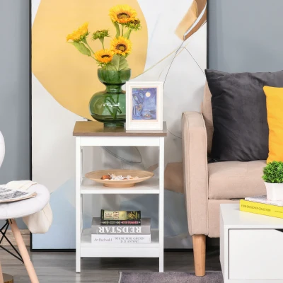 Side Table 15.75''x15.75"x23.5'' White