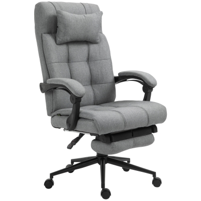 Vinsetto High Back Office Chair, Swivel, Adjustable, Light Gray