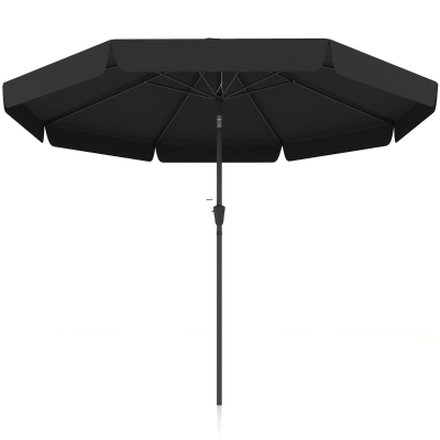 Outsunny 8.5 ft Outdoor Market Table Umbrella, Round Patio Umbrella with Tilt and Crank for Garden, Backyard, Deck, Black