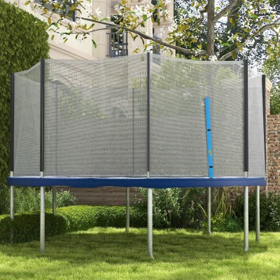 Soozier 14ft Trampoline Safety Net, Weather-Resistant, Blue
