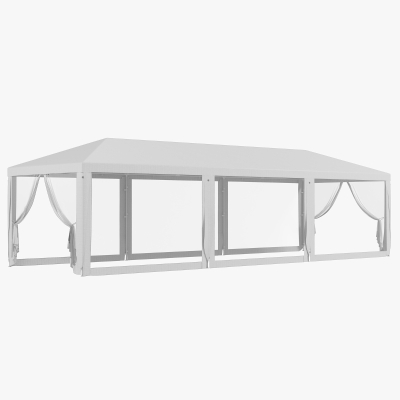 Outsunny Large 19.2' x 10' Gazebo Canopy Party Tent with 4