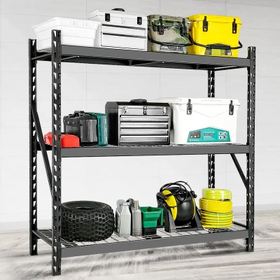 Garage Shelving Heavy Duty 72"H x 77"L, Black