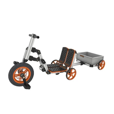 Buildable Kit 20 in 1 Kids Go Kart Set, Silver