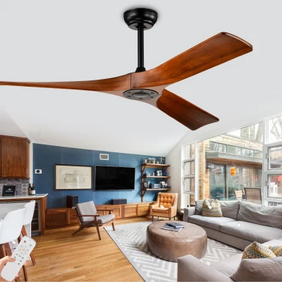 52" Ceiling Fan with Remote Control, Matte Black