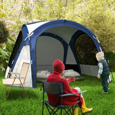Camping Tent 137.75" x 137.75" x 90.5" White