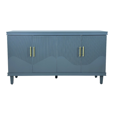 59.84'' Large 4-Door Cabinet, Blue