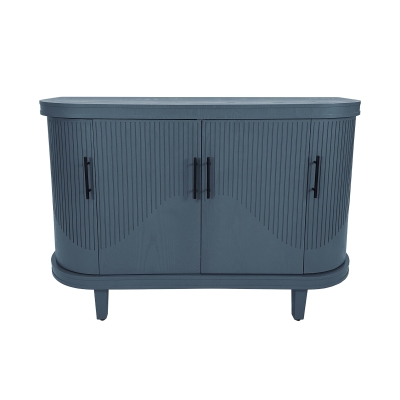 Modern Curved Sideboard, Blue