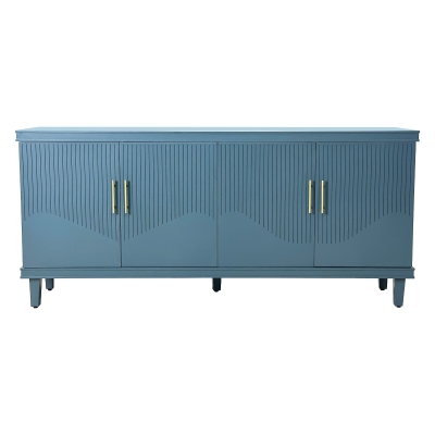 70.07'' Large 4-Door Cabinet, Olive Green