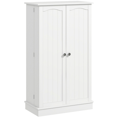 HOMCOM 41" Storage Cabinet, 2-Door Kitchen Pantry Cabinet with 5-tier Shelving, 12 Spice Racks and Adjustable Shelves