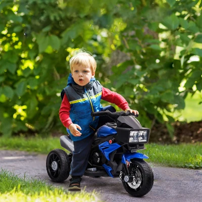 Aosom 6V Kids Motorcycle, Battery-Operated Mini Motorbike, Blue