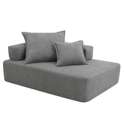 Lounge Frame for Oversized Modular U Shaped Sectional Sofa, Gray