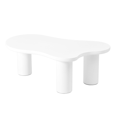Cloud Coffee Table with 1.5" Thick Tabletop, White