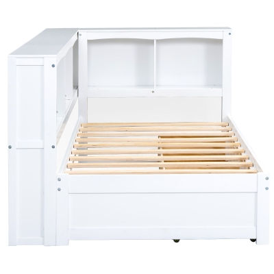 Twin Size Daybed with 2 Storage Drawers, White