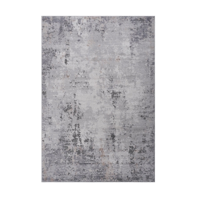 Naar 5x7 Abstract Stain-Resistant Area Rug with Non-Shedding Design, Ivory+Taupe