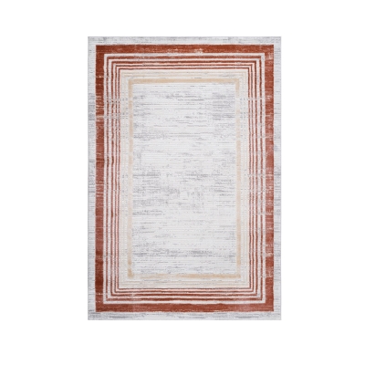 Naar 2x3 Stain-Resistant Area Rug with Cotton Backing, Brown