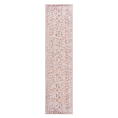 2x10 Non-Slip Machine Washable Area Rug with Low-Pile, Beige