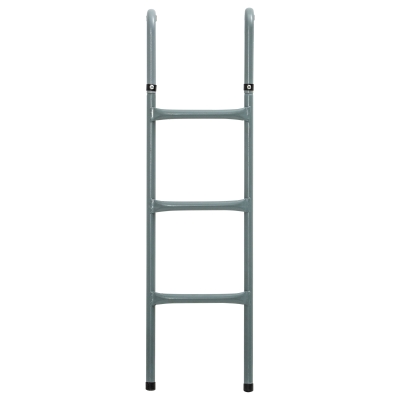 HOMCOM Steel Trampoline Ladder, Fit 12ft & 14ft Trampoline, 3-Step Trampoline Ladder, Trampoline Accessories, 330 lbs Capacity