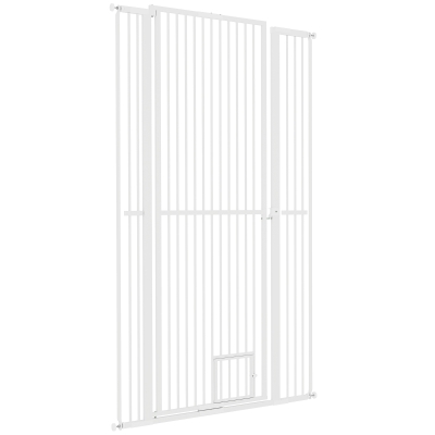 Pet Gate 40.9"L x 1.4"W x 66.9"H White