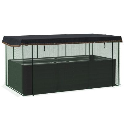 Garden Bed 90.5" W x 43.25" D x 43.25" H Dark Gray
