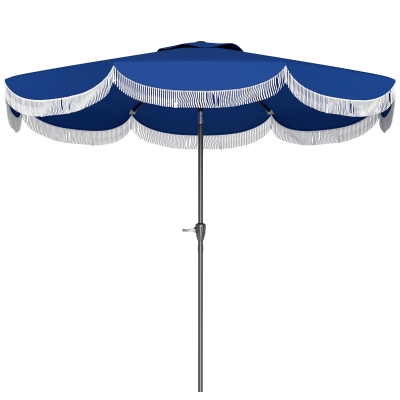 Patio Umbrella Φ8.8' x 7.8' H Navy Blue