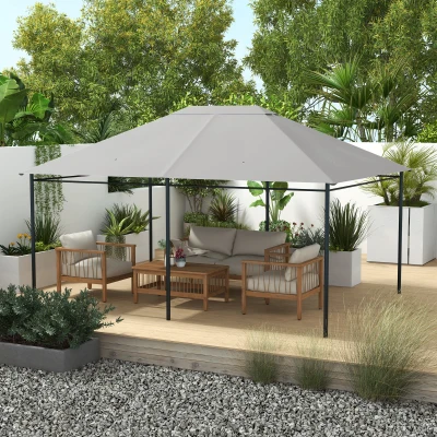 Replacement Canopy Top 156.25" L x 117" W Light Gray