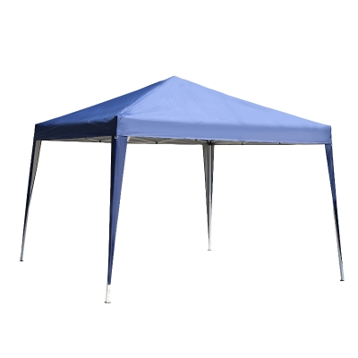 Outsunny 10 x 10ft Folding Pop Up Tent Outdoor Gazebo Canopy with Carrying Bag, Blue