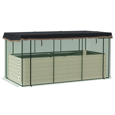Garden Bed 90.5" W x 43.25" D x 43.25" H Beige