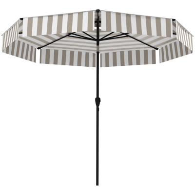 Patio Umbrella Φ8.6' x 8' H Light Gray