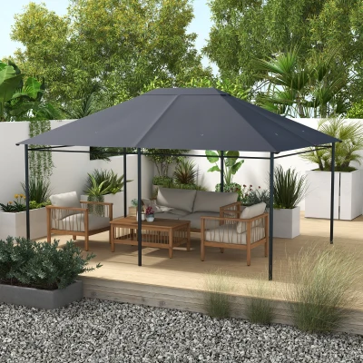 Replacement Canopy Top 156.25" L x 117" W Dark Gray