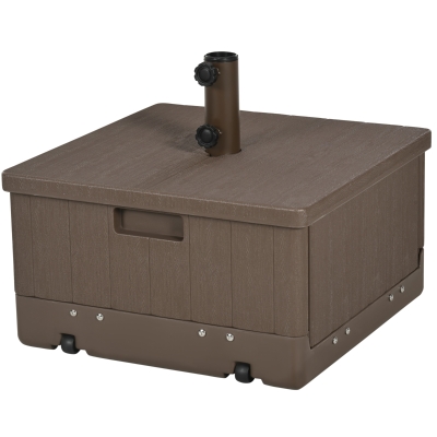 Umbrella Base 20.75" L x 20.75" W x 18.5" H Brown