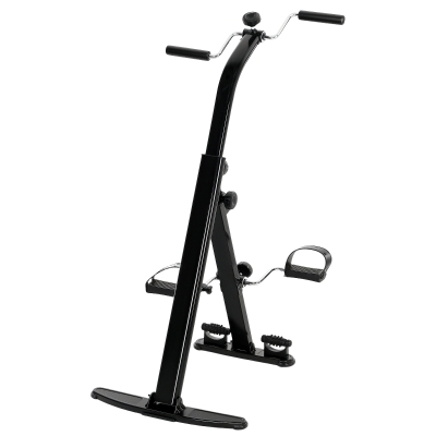 Soozier Seated Pedal Exerciser, Foldable Leg Exercise Bike with LCD Monitor for Seniors Elderly Rehabilitation Recovery Therapy