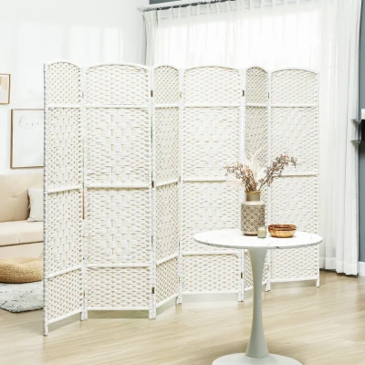 Room Divider 106.3" W x 0.7" D x 70.9" H White