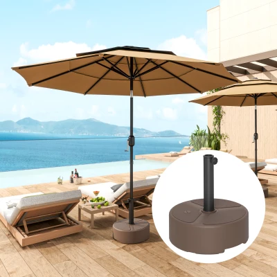 Umbrella Base Φ17.7" x 12.8" H Brown