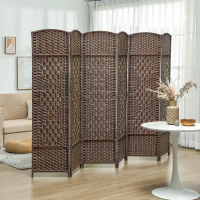 Room Divider 106.3" W x 0.7" D x 70.9" H Brown