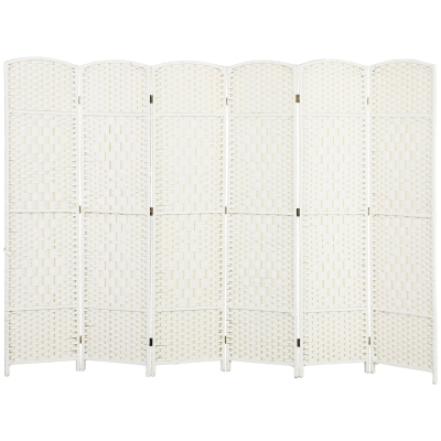 Room Divider 106.3" W x 0.7" D x 70.9" H White
