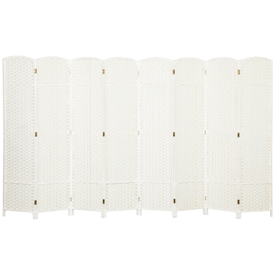 Room Divider 126" W x 0.6" D x 66.9" H White