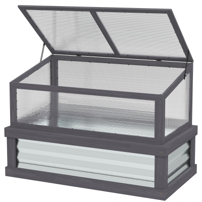 Cold Frame 41" x 22.5" x 28.25" Gray