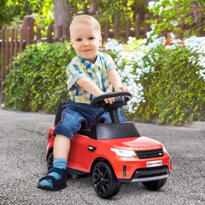 Qaba 2 in 1 Land Rover 6V Ride-On Car, Red