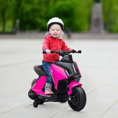Aosom 6V Kids Electric Motorcycle Ride-On Toy, Pink